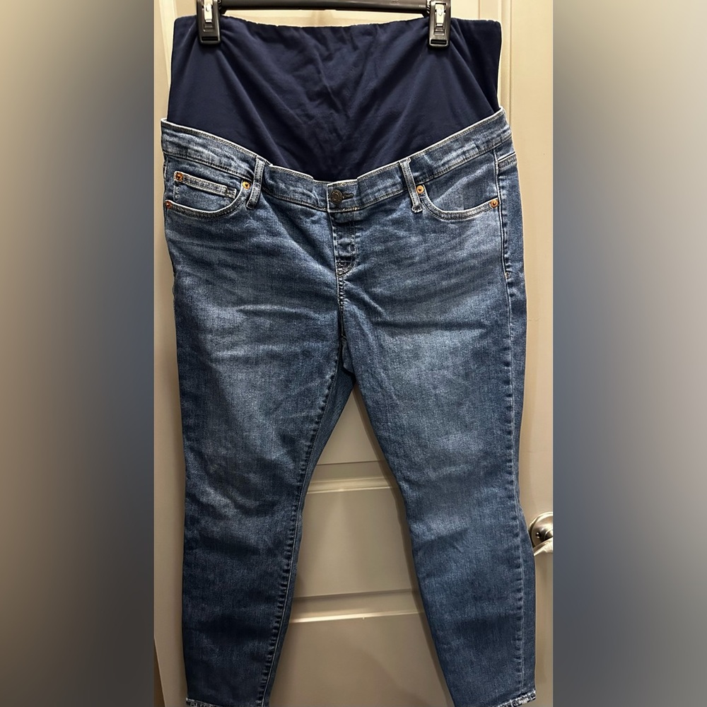 GAP Size 14S True Skinny Maternity Jeans EUC